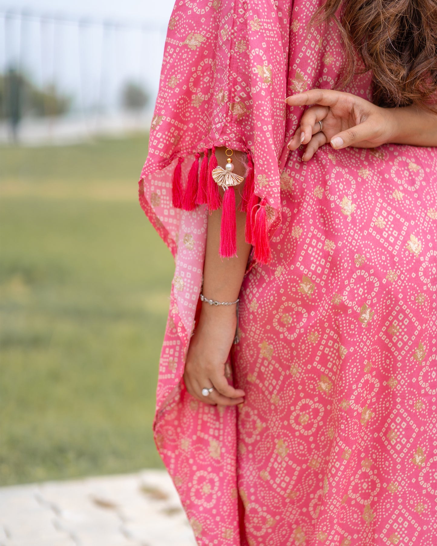 Mahir Pink Kaftan with bottom